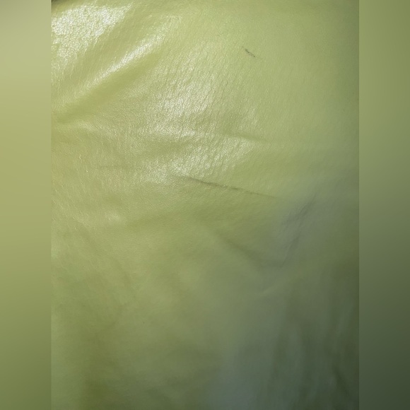 COPY - Vintage Modern Images Green 100% Leather Jacket - Picture 6 of 7